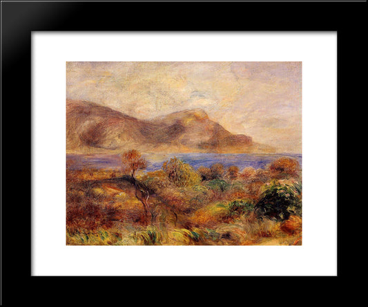 Mediteranean Landscape 20x24 Black Modern Wood Framed Art Print Poster by Renoir, Pierre Auguste