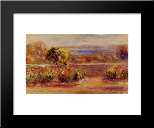 Midday Landscape 20x24 Black Modern Wood Framed Art Print Poster by Renoir, Pierre Auguste