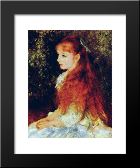 Mlle Irene Cahen D'Anvers 20x24 Black Modern Wood Framed Art Print Poster by Renoir, Pierre Auguste