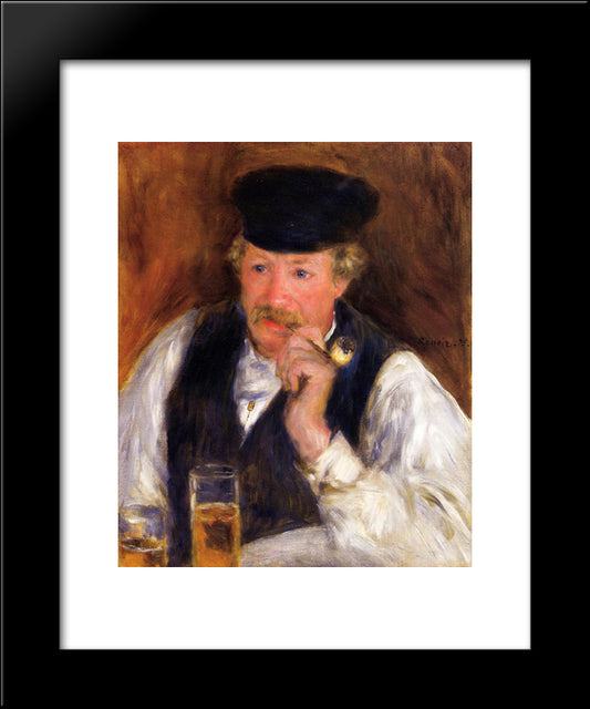 Monsieur Fornaise 20x24 Black Modern Wood Framed Art Print Poster by Renoir, Pierre Auguste