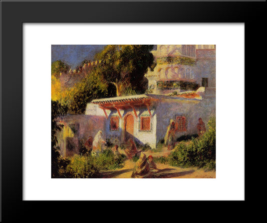 Mosque In Algiers 20x24 Black Modern Wood Framed Art Print Poster by Renoir, Pierre Auguste