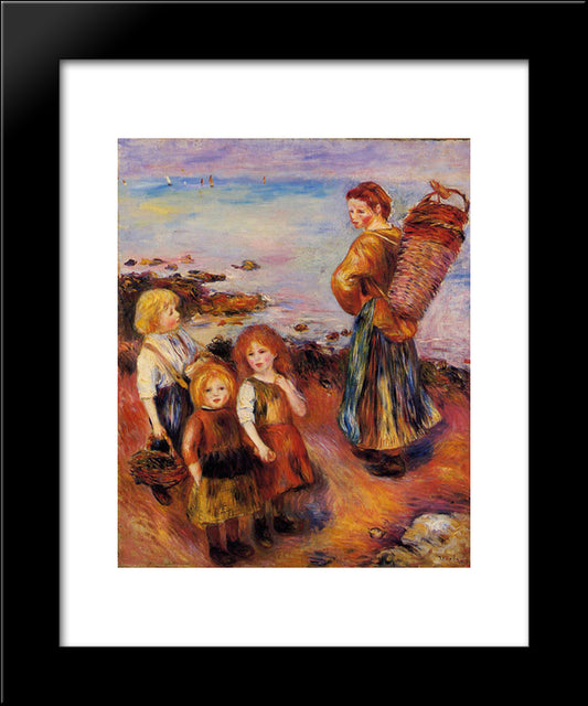 Mussel Fisherman 20x24 Black Modern Wood Framed Art Print Poster by Renoir, Pierre Auguste