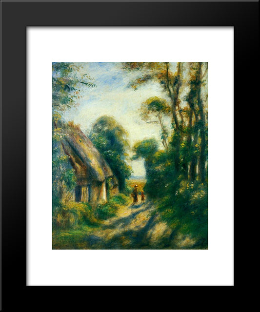 Near Berneval 20x24 Black Modern Wood Framed Art Print Poster by Renoir, Pierre Auguste