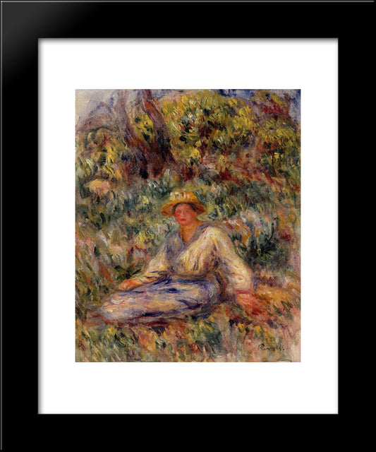 Not Detected 20x24 Black Modern Wood Framed Art Print Poster by Renoir, Pierre Auguste