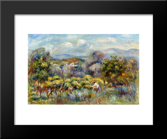 Orange Trees 20x24 Black Modern Wood Framed Art Print Poster by Renoir, Pierre Auguste