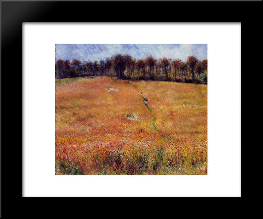 Path Through The High Grass 20x24 Black Modern Wood Framed Art Print Poster by Renoir, Pierre Auguste