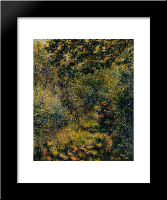 Path Through The Woods 20x24 Black Modern Wood Framed Art Print Poster by Renoir, Pierre Auguste