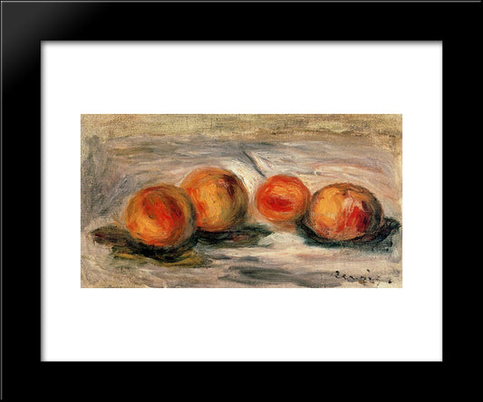 Peaches 20x24 Black Modern Wood Framed Art Print Poster by Renoir, Pierre Auguste
