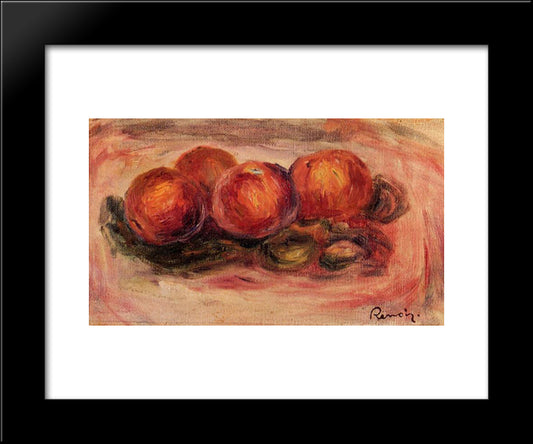 Peaches And Almonds 20x24 Black Modern Wood Framed Art Print Poster by Renoir, Pierre Auguste