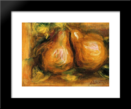 Pears 20x24 Black Modern Wood Framed Art Print Poster by Renoir, Pierre Auguste
