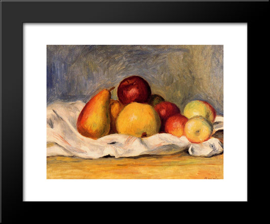 Pears And Apples 20x24 Black Modern Wood Framed Art Print Poster by Renoir, Pierre Auguste
