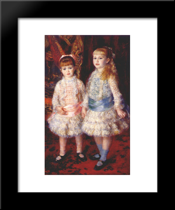 Pink And Blue 20x24 Black Modern Wood Framed Art Print Poster by Renoir, Pierre Auguste