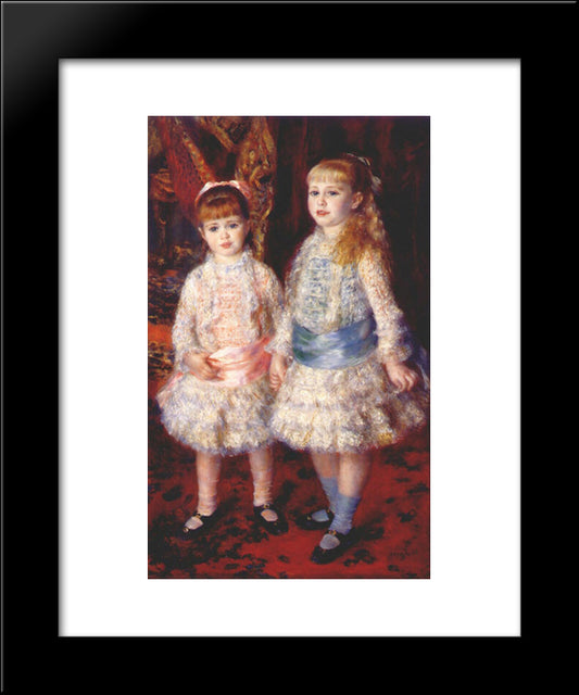 Pink And Blue 20x24 Black Modern Wood Framed Art Print Poster by Renoir, Pierre Auguste