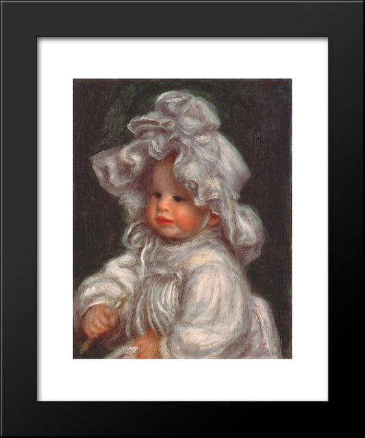Portrait Of Claude 20x24 Black Modern Wood Framed Art Print Poster by Renoir, Pierre Auguste