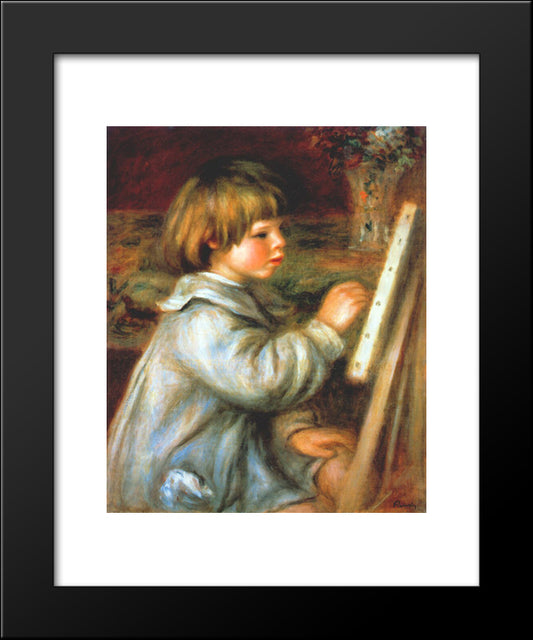 Portrait Of Claude Renoir Painting 20x24 Black Modern Wood Framed Art Print Poster by Renoir, Pierre Auguste