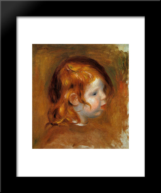 Portrait Of Jean 20x24 Black Modern Wood Framed Art Print Poster by Renoir, Pierre Auguste