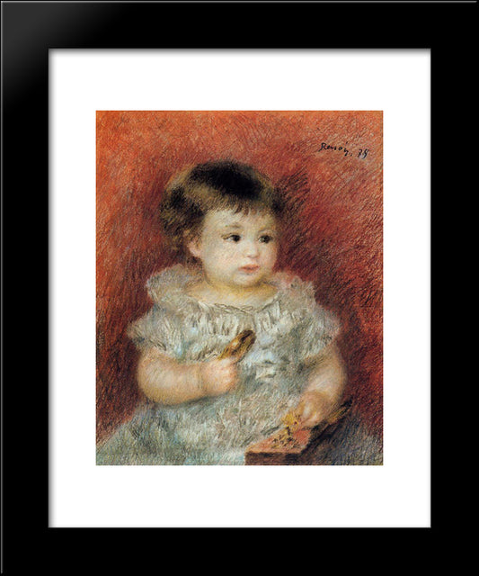 Portrait Of Lucien Daudet 20x24 Black Modern Wood Framed Art Print Poster by Renoir, Pierre Auguste