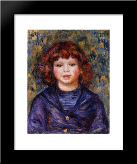 Portrait Of Pierre Renoir In A Sailor Suit 20x24 Black Modern Wood Framed Art Print Poster by Renoir, Pierre Auguste