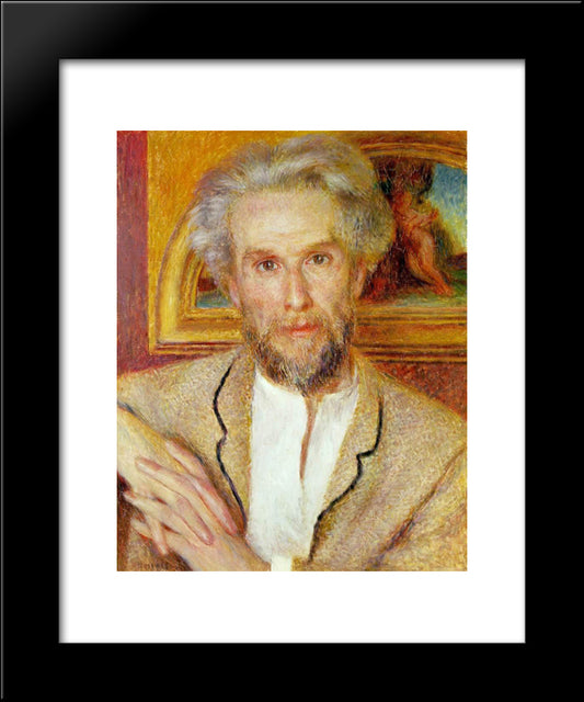 Portrait Of Victor Chocquet 20x24 Black Modern Wood Framed Art Print Poster by Renoir, Pierre Auguste