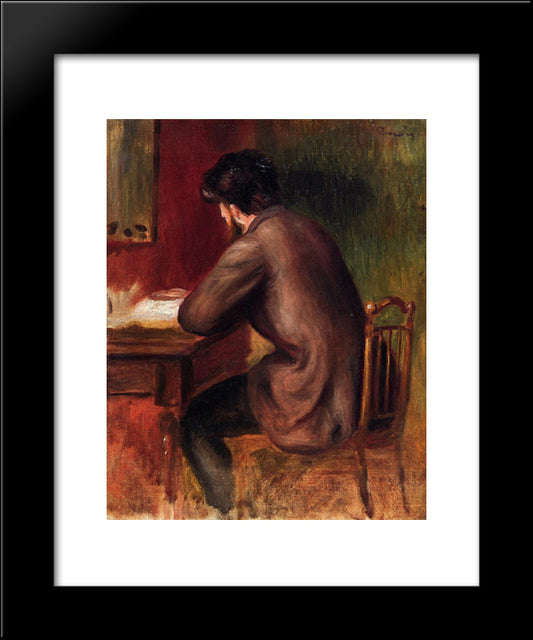 Posthumous Portrait Of Frederic Bazille 20x24 Black Modern Wood Framed Art Print Poster by Renoir, Pierre Auguste