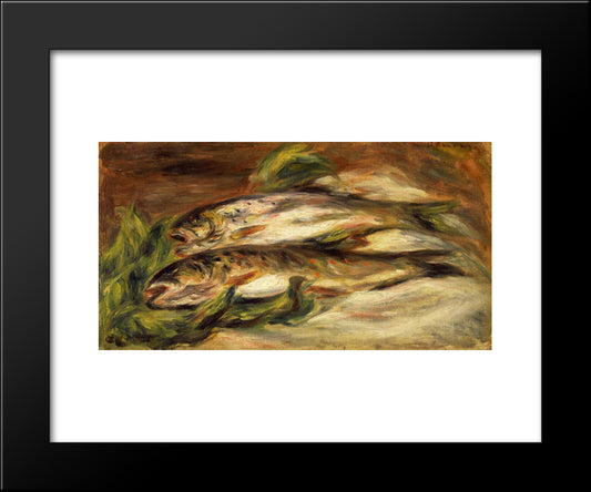 Rainbow Trout 20x24 Black Modern Wood Framed Art Print Poster by Renoir, Pierre Auguste