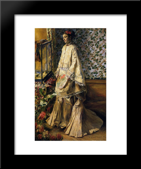 Rapha Maitre 20x24 Black Modern Wood Framed Art Print Poster by Renoir, Pierre Auguste