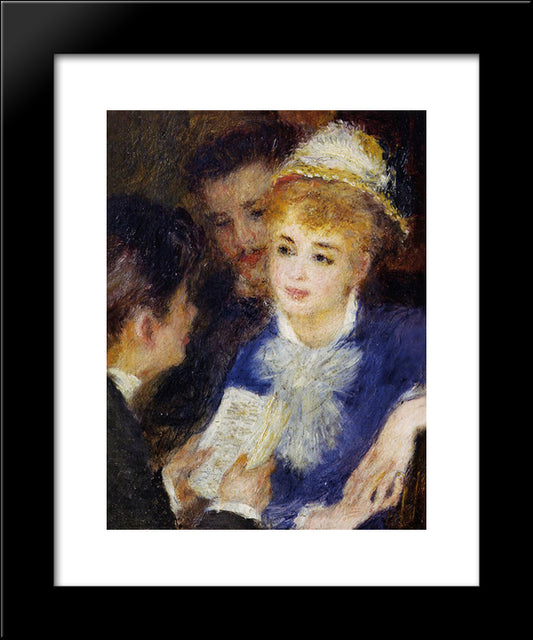 Reading The Part 20x24 Black Modern Wood Framed Art Print Poster by Renoir, Pierre Auguste