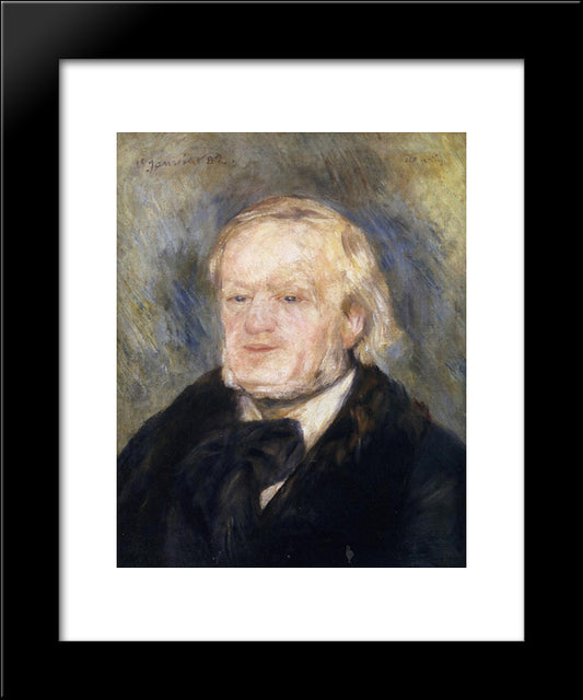 Richard Wagner 20x24 Black Modern Wood Framed Art Print Poster by Renoir, Pierre Auguste