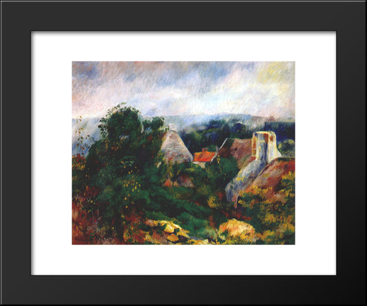 Roche Goyon 20x24 Black Modern Wood Framed Art Print Poster by Renoir, Pierre Auguste