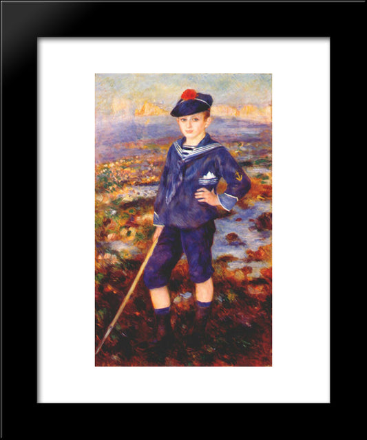Sailor Boy (Portrait Of Robert Nunes) 20x24 Black Modern Wood Framed Art Print Poster by Renoir, Pierre Auguste