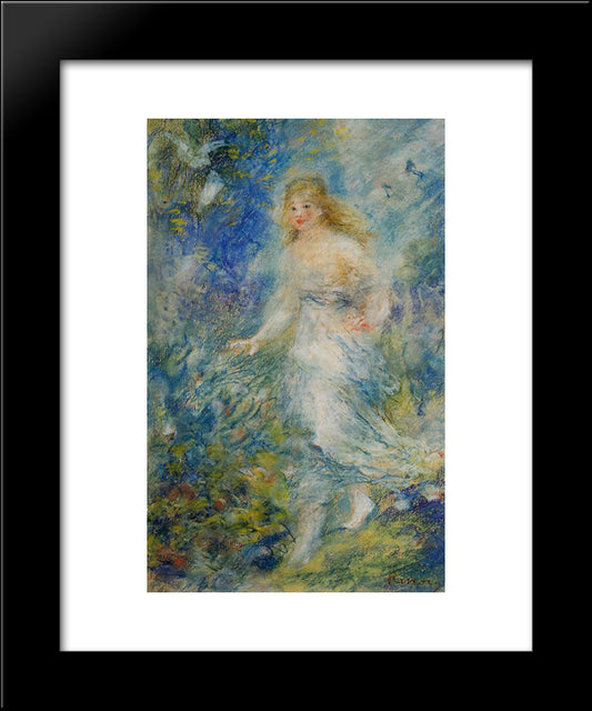Spring (The Four Seasons) 20x24 Black Modern Wood Framed Art Print Poster by Renoir, Pierre Auguste