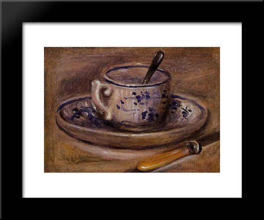 Still Life 20x24 Black Modern Wood Framed Art Print Poster by Renoir, Pierre Auguste