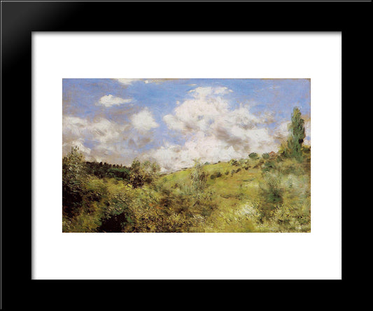 Strong Wind (Gust Of Wind) 20x24 Black Modern Wood Framed Art Print Poster by Renoir, Pierre Auguste