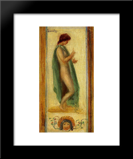 Study Of A Woman, For Oedipus 20x24 Black Modern Wood Framed Art Print Poster by Renoir, Pierre Auguste