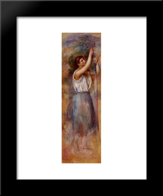 Study Of A Woman 20x24 Black Modern Wood Framed Art Print Poster by Renoir, Pierre Auguste