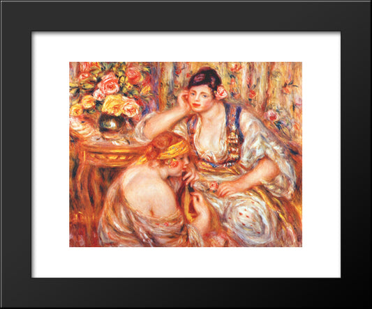 The Agreement 20x24 Black Modern Wood Framed Art Print Poster by Renoir, Pierre Auguste