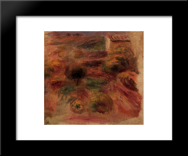 The Artist S Home 20x24 Black Modern Wood Framed Art Print Poster by Renoir, Pierre Auguste