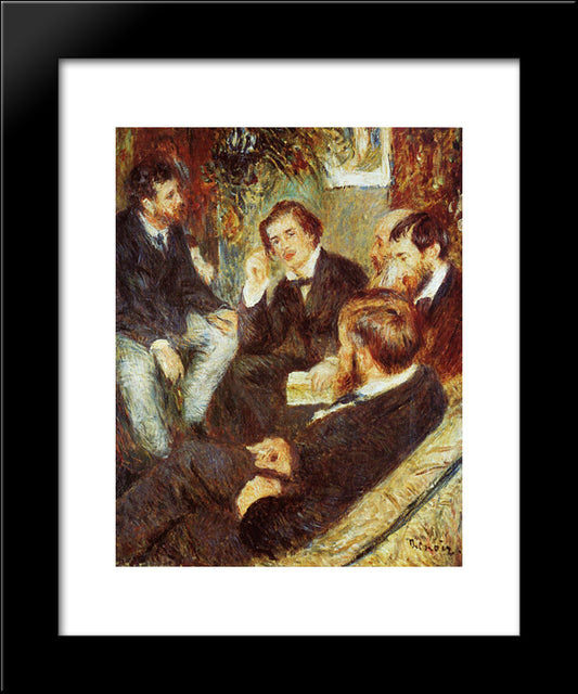 The Artist S Studio, Rue Saint Georges 20x24 Black Modern Wood Framed Art Print Poster by Renoir, Pierre Auguste