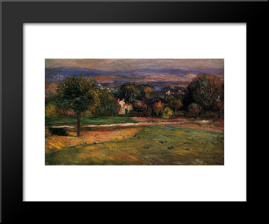 The Clearing 20x24 Black Modern Wood Framed Art Print Poster by Renoir, Pierre Auguste