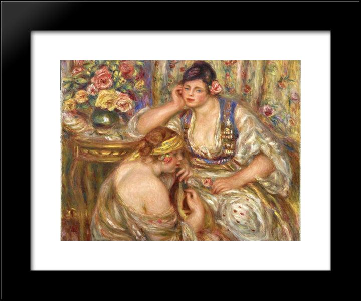 The Concert 20x24 Black Modern Wood Framed Art Print Poster by Renoir, Pierre Auguste