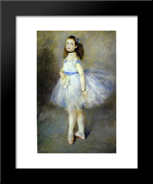The Dancer 20x24 Black Modern Wood Framed Art Print Poster by Renoir, Pierre Auguste