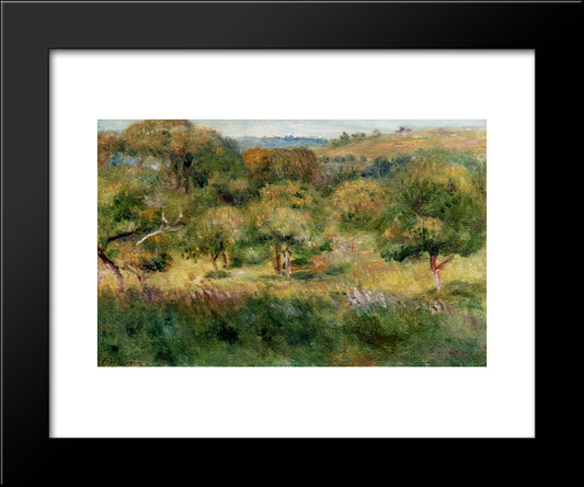 The Edge Of The Forest In Brittany 20x24 Black Modern Wood Framed Art Print Poster by Renoir, Pierre Auguste