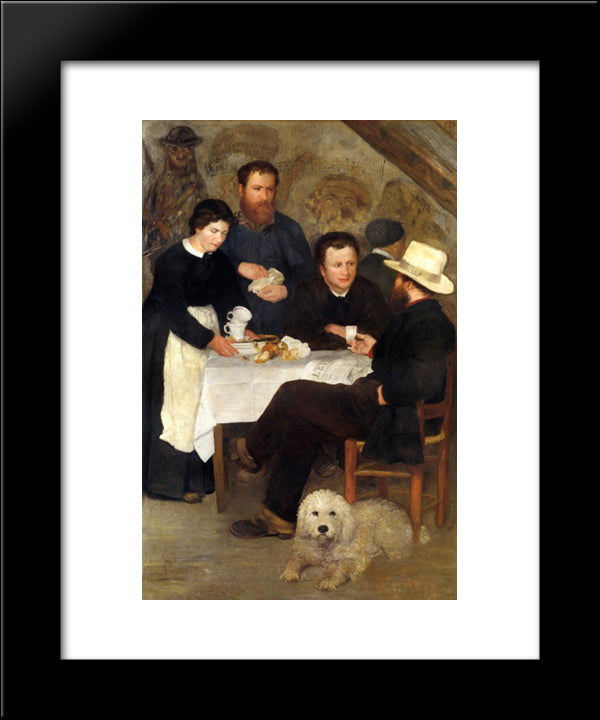 The Inn Of Mother Anthony 20x24 Black Modern Wood Framed Art Print Poster by Renoir, Pierre Auguste