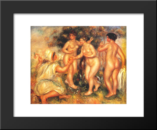 The Judgment Of Paris 20x24 Black Modern Wood Framed Art Print Poster by Renoir, Pierre Auguste