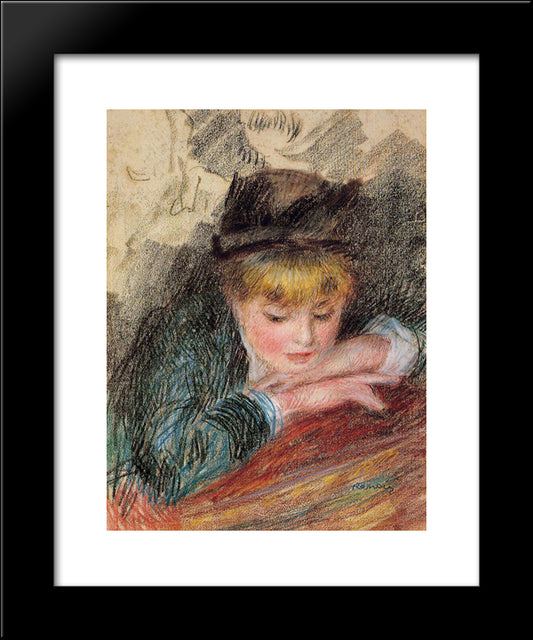 The Loge 20x24 Black Modern Wood Framed Art Print Poster by Renoir, Pierre Auguste