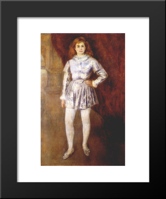 The Page 20x24 Black Modern Wood Framed Art Print Poster by Renoir, Pierre Auguste