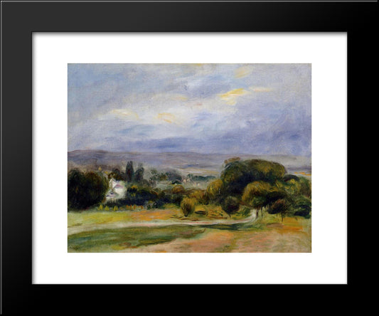 The Path 20x24 Black Modern Wood Framed Art Print Poster by Renoir, Pierre Auguste