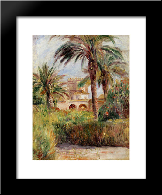 The Test Garden In Algiers 20x24 Black Modern Wood Framed Art Print Poster by Renoir, Pierre Auguste