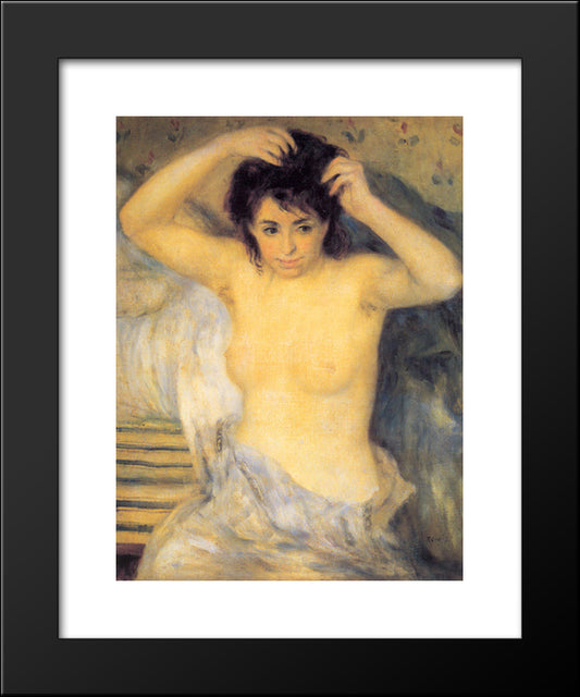 Torso Before The Bath 20x24 Black Modern Wood Framed Art Print Poster by Renoir, Pierre Auguste