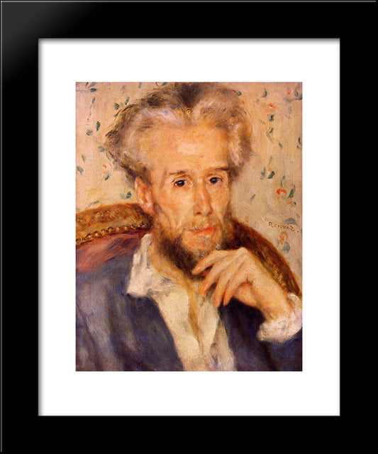 Victor Chocquet 20x24 Black Modern Wood Framed Art Print Poster by Renoir, Pierre Auguste